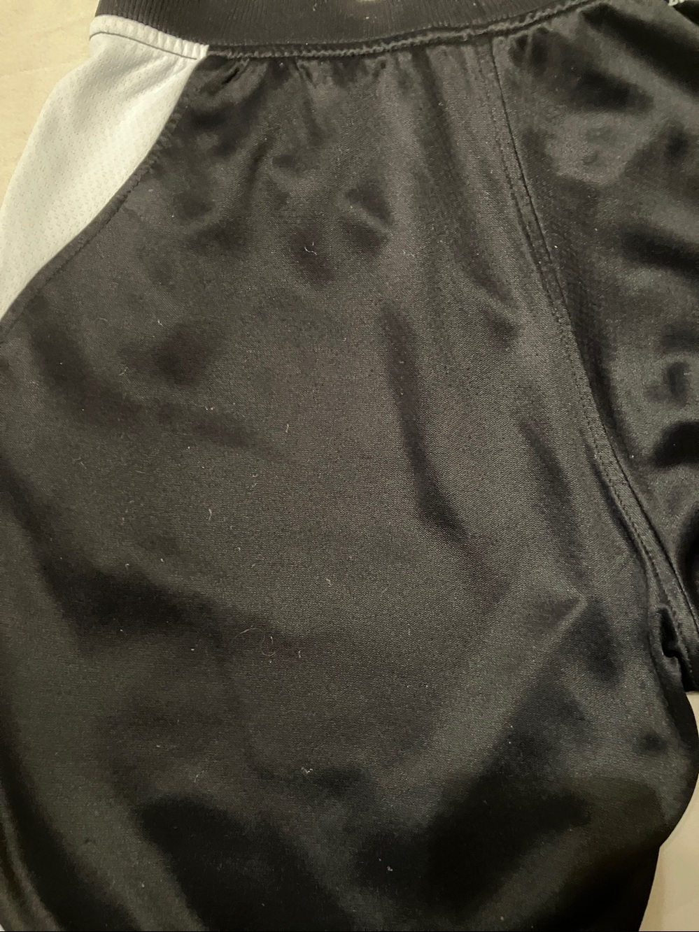 Nike Black Track Pants with White Swoosh and Side Stripe - Picture 9 of 10
